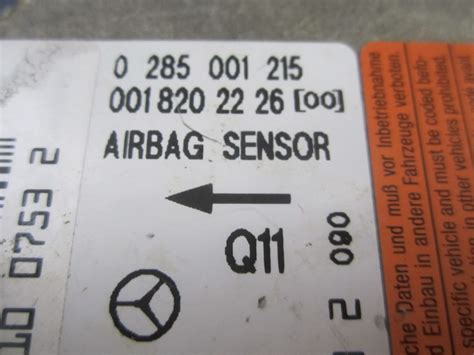 Mercedes Benz Air Bag Sensor Srs 0285001215 Used Auto Parts