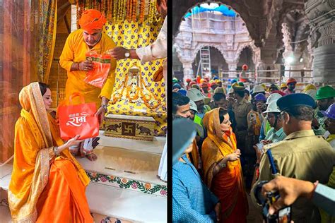 Ram Temple Kangana Ranaut Visits Ram Temple In Ayodhya Ahead Of