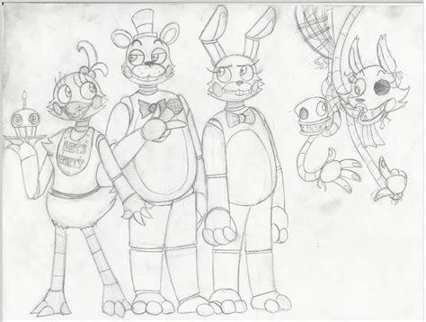 Fnaf 2 sketch by rrosey89 on DeviantArt