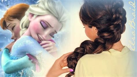 ★frozen Elsa Inside Out Braid Hair Tutorial Cute Hairstyles Youtube