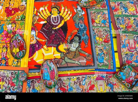 Kolkata West Bengal India St December Colorful Pattachitra