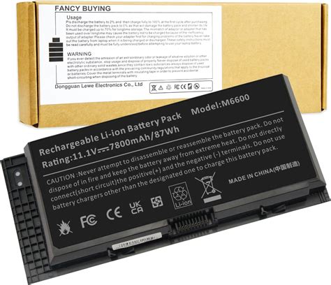 Amazon Fancy Buying FV993 M4800 M6800 Laptop Battery For Dell