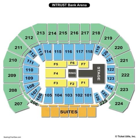 Intrust Bank Arena Seating Chart With Seat Numbers Cabinets Matttroy