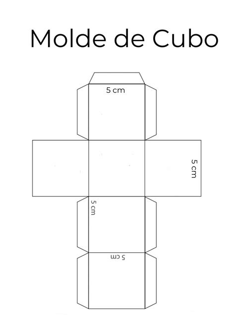 Molde De Cubo Para Imprimir E Montar Artesanato Passo A Passo