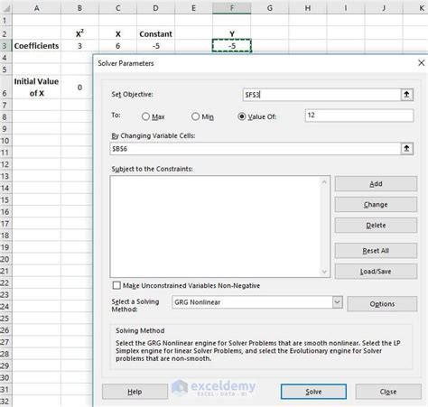 Solve A Cubic Equation In Excel Tessshebaylo