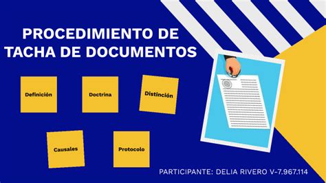 Procedimiento De Tacha De Documentos By Delia Rivero On Prezi