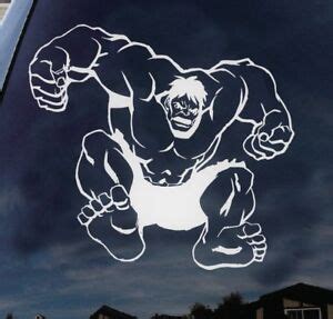 Incredible Hulk Super Hero Marvel Disney Characters Car Laptop Decal