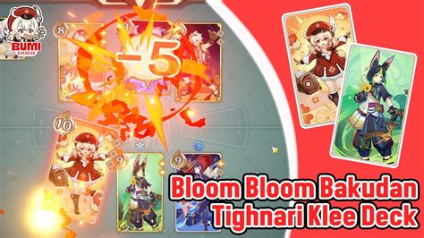 Tighnari Klee Burgeon Deck Bloom Bloom Bakudan Genshin Tcg Youtube