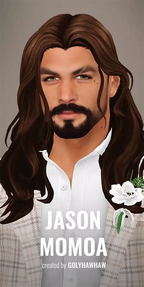 Jason Momoa Sim Skin Golyhawhaw Sims Hair Sims Sims Body Mods