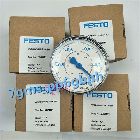 Pcs New In Box Festo Vacuum Pressure Gauge Vam V R En