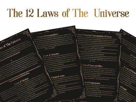 The Laws Of The Universe Cheatsheet Spirituality Wellness