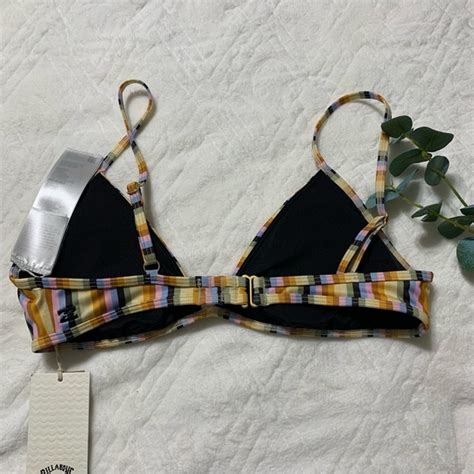 Billabong Swim Nwt Billabong Postcards From Paradise Charlie Fixed Triangle Bikini Top