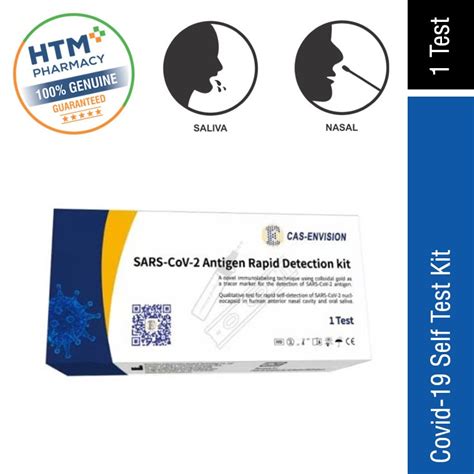 Cas Envision Covid Saliva Nasal Antigen Rapid Detection Kit Mda