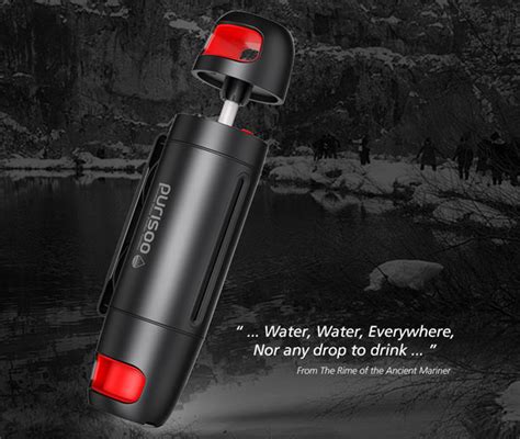 Purisoo Portable Water Purifier Bottle with Replaceable Filter - Tuvie ...