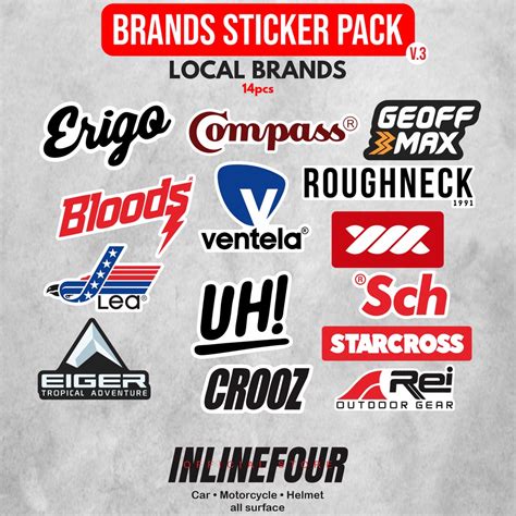 Jual Sticker Pack Logo Brands V3 Local Brand Lokal Distro Hypebeast