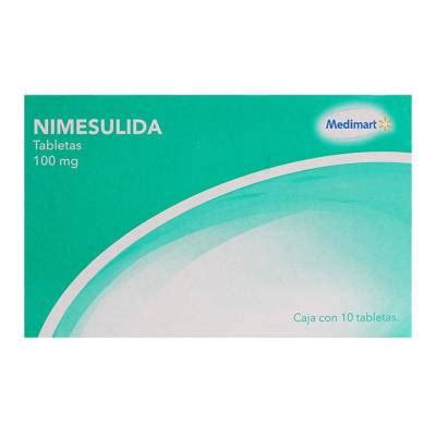 Nimesulida Medimart 100 Mg 10 Tabletas Walmart