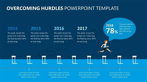 Overcoming Hurdles Powerpoint Template Powerpoint Templates