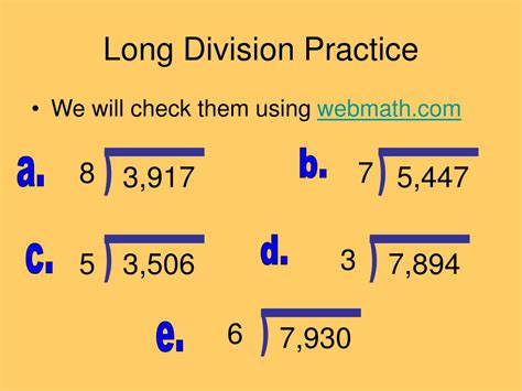 Ppt Long Division Powerpoint Presentation Free Download Id1432281