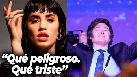 LALI ESPÓSITO CRITICÓ A JAVIER MILEI Qué peligroso Qué triste YouTube