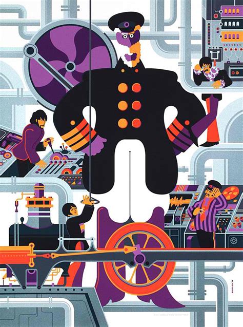 Beatles Yellow Submarine Prints By Tom Whalen