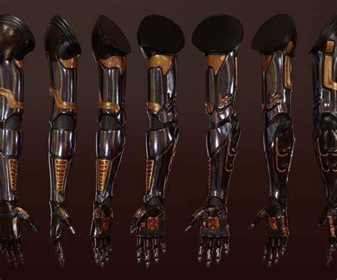 ArtStation - Humanoid Robot Arm 3D | Game Assets