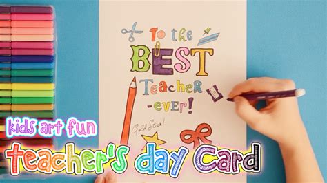 How To Draw And Color Teachers Day Card Teachers Day Drawing | Images and Photos finder