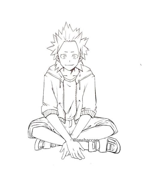 Bnha Kirishima Coloring Pages