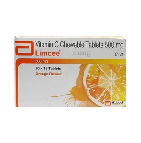 Ascorbic Acid Limcee Vitamin C Chewable Tablet 500mg Generic Drugs At Best Price In Madurai