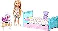 Barbie Famille Coffret Heure Du Coucher Avec Mini Poup E Chelsea Blonde