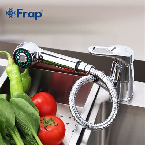 Frap Modern Style Kitchen Faucet Cold And Hot Water Mixer Tap Torneira Single Handle Stretch