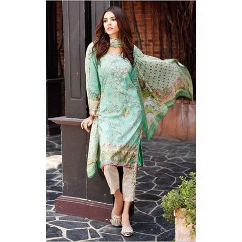 Green Cotton Ladies Pakistani Suits Stitching At Rs 600 In Kolkata Id