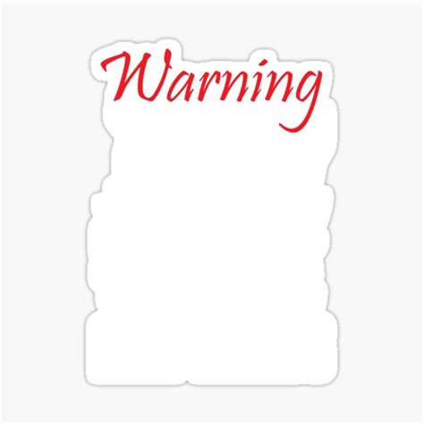 Warning May Spontaneously Start Talking About Airplanes Sticker For