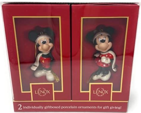 Amazon Lenox Disney Mickey Minnie Mouse Winter Porcelain K