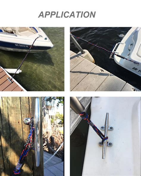 Pwc Bungee Dock Line With Foam Float And 316 Stainless Steel Clip