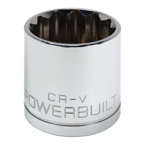 Powerbuilt Inch Drive X Mm Point Shallow Socket