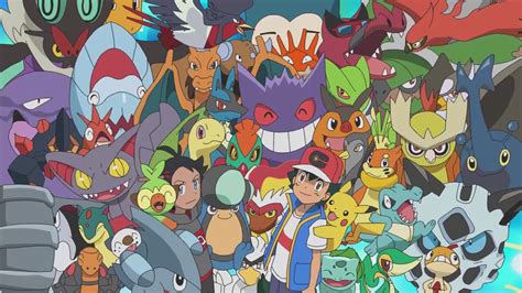 Pokéxperto On Twitter Imagen De Ash Y Go Con Todos Sus Pokémon Actualmente En El Anime De