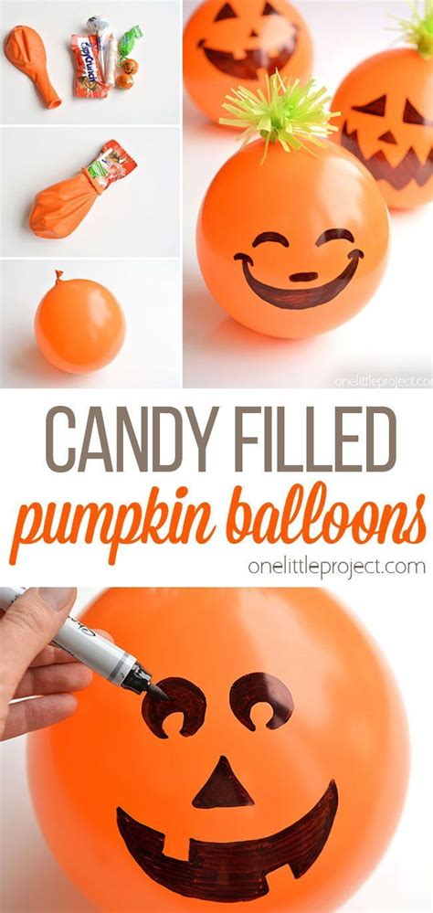 Candy Filled Balloon Pumpkins Halloween Party Favors Halloween