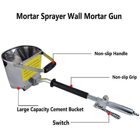 Wall Mortar Cement Spray Gun In Furniture Accessories From Furniture On