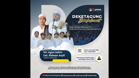 Live Deketagung Sugio Bersholawat Bersama Kh Agus Salim Ust