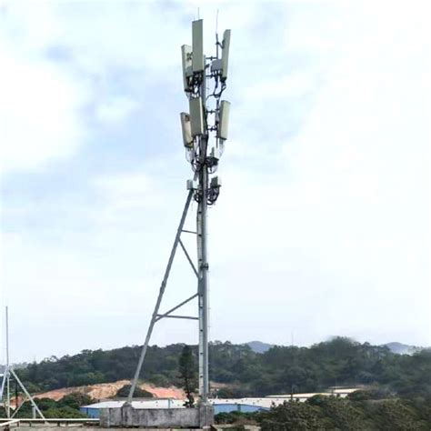 Hot Dip Steel Rooftop Telecommunication Tower Q Microwave Towers