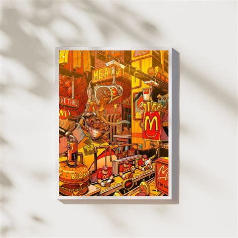 Mcdonalds Pop Art Retro Retro Wall Art Retro Room Decor Retro Poster ...