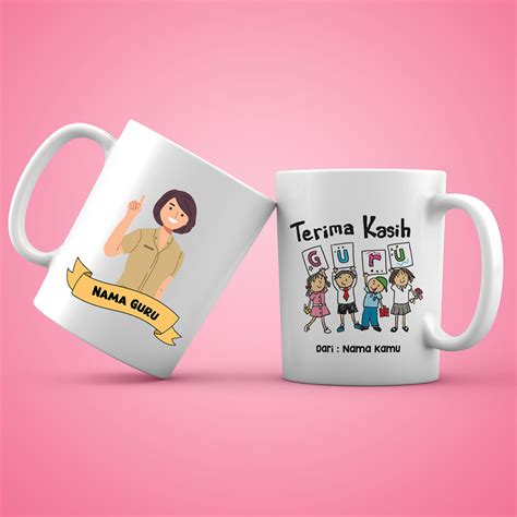 Jual Mug Tema Guru Souvenir Untuk Guru Mug Custom Teacher Mug