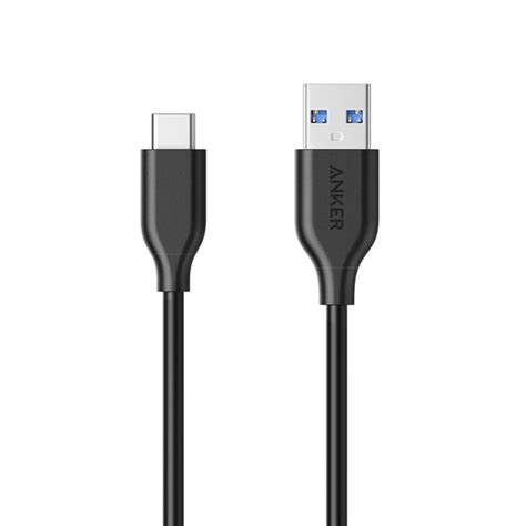 Anker PowerLine 3ft USB C To USB 3 0 Cable Black Penguin Bd