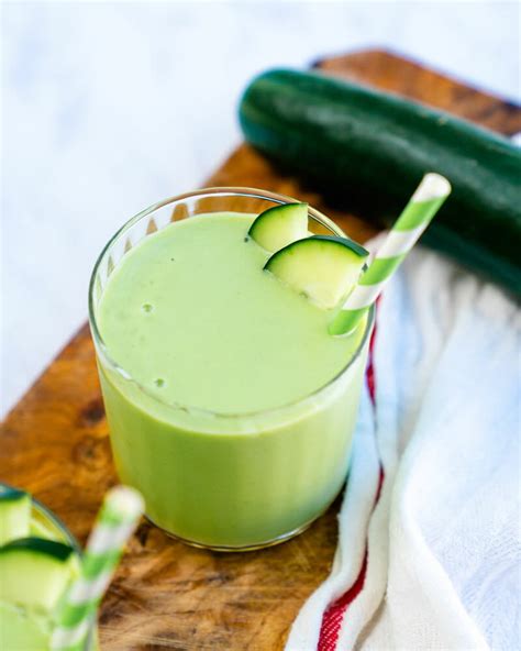 Easy Cucumber Smoothie A Couple Cooks