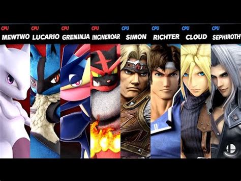 Mewtwo And Lucario And Greninja And Incineroar VS Simon And Richter And