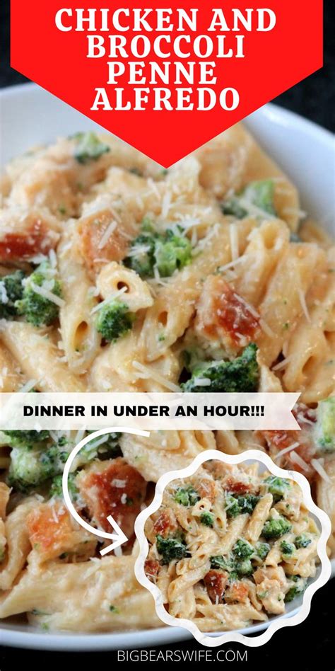 Chicken And Broccoli Penne Alfredo Recipe Easy Dinner Recipes Easy