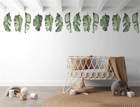 Transform Your Space With Large Tropical Leaf Wall Decals Fable And Fawn