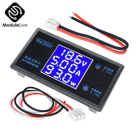 DC 12V 50V 5A LCD Display Digital Voltmeter Ammeter Wattmeter Voltage