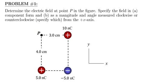 Solved Problem Determine The Electric Field At Point P Chegg