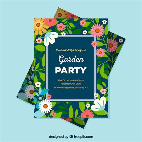 Garden Party Invitations Templates Free